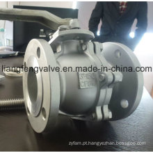 Válvula de esfera de aço inoxidável, extremidades de flange, RF